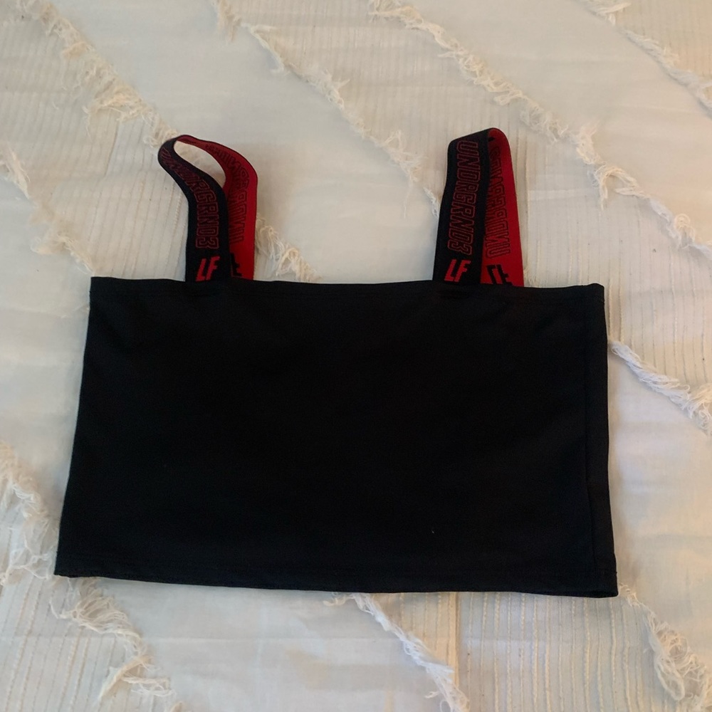LF crop nylon top